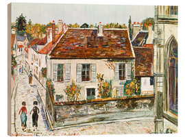 Holzbild Montfort-L'Amaury, Haus von Gustave Kahn, 1948 - Maurice Utrillo
