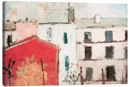 Leinwandbild Häuser - Maurice Utrillo