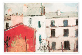 Wandbild Häuser - Maurice Utrillo