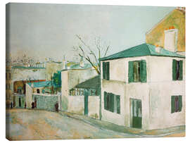 Leinwandbild Das rosa Haus, rue de l'Abreuvoir in Paris, 1912 - Maurice Utrillo