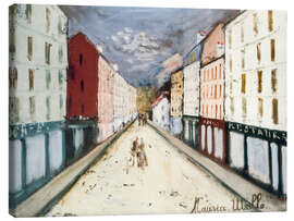 Lærredsbillede Pariser Straße, 1914 - Maurice Utrillo