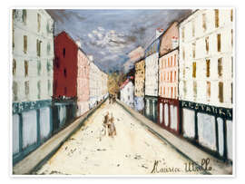 Wandbild Pariser Straße, 1914 - Maurice Utrillo