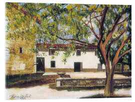 Acrylglasbild Hof eines Bauernhauses in Limas, 1929 - Maurice Utrillo