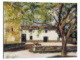 Alubild Hof eines Bauernhauses in Limas, 1929 - Maurice Utrillo