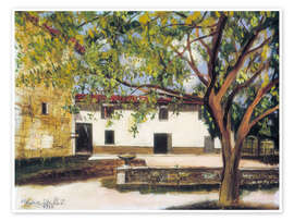 Wandbild Hof eines Bauernhauses in Limas, 1929 - Maurice Utrillo