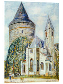 Acrylglasbild Château de Châteaudun (Eure-et-Loir), 1936 - Maurice Utrillo