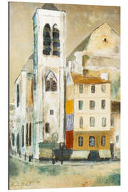 Tableau en aluminium Saint-Nicolas-du-Chardonnet, 1911 - Maurice Utrillo