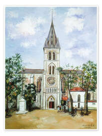 Wandbild Saint-Pierre, Orthez, Pyrénées, 1923 - Maurice Utrillo