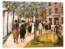 Acrylglasbild Das Altersheim - Maurice Utrillo