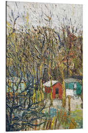 Tableau en aluminium La Butte Pinson, 1908 - Maurice Utrillo
