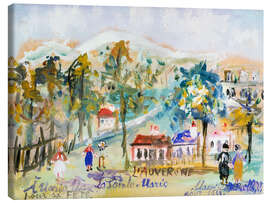 Lienzo L'Auvergne, La Sainte-Marie, August 1933 - Maurice Utrillo