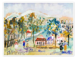 Wandbild L'Auvergne, La Sainte-Marie, August 1933 - Maurice Utrillo