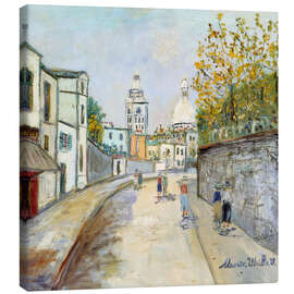 Leinwandbild Montmartre, Rue de l'Abreuvoir, 1931 - Maurice Utrillo