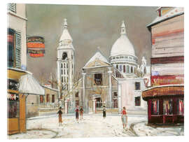 Acrylglasbild Rue du Mont-Cenis, à Montmartre, 1937