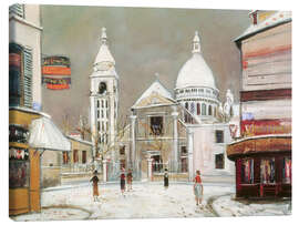 Leinwandbild Rue du Mont-Cenis, à Montmartre, 1937