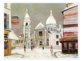 Wandbild Rue du Mont-Cenis, à Montmartre, 1937 - Maurice Utrillo