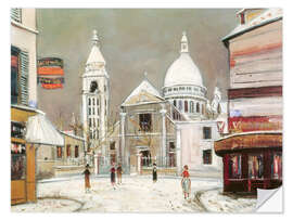 Wandsticker Rue du Mont-Cenis, à Montmartre, 1937