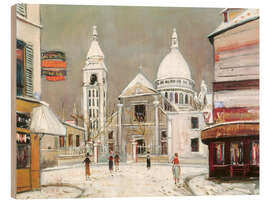 Holzbild Rue du Mont-Cenis, à Montmartre, 1937