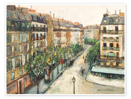 Wandbild Rue Custine, Monmartre - Maurice Utrillo