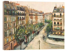 Holzbild Rue Custine, Monmartre