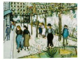 Hartschaumbild Häuser in Villejuif, April 1926