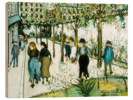 Holzbild Häuser in Villejuif, April 1926