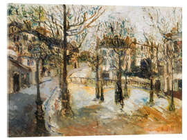 Tableau en verre acrylique Place Ravignan, 1907 - Maurice Utrillo