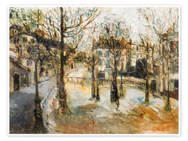 Wandbild Place Ravignan, 1907 - Maurice Utrillo