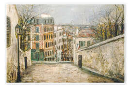 Wandbild Rue du Mont‐Cenis, 1914 - Maurice Utrillo