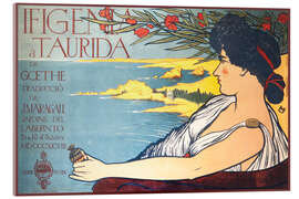 Acrylglasbild Plakat für Goethes Theaterstück "Iphigenie auf Tauris", 1898 - Maurice Utrillo