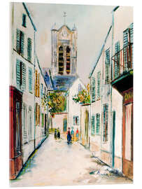 Acrylic print Rue de Paris - Maurice Utrillo