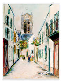 Wandbild Rue de Paris - Maurice Utrillo