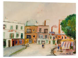 Acrylic print The Suburban Factories, 1946 - Maurice Utrillo