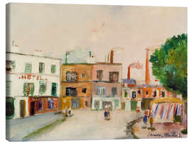 Lienzo The Suburban Factories, 1946 - Maurice Utrillo