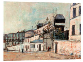 Acrylic print Le Moulin de la Galette, 1915 - Maurice Utrillo
