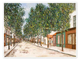 Wandbild Straße nach Puteaux, 1914 - Maurice Utrillo