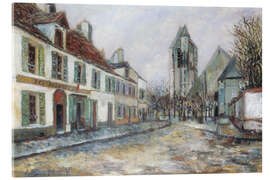 Tableau en verre acrylique Place du village, 1909 - Maurice Utrillo