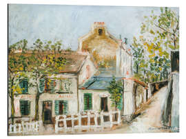 Alubild Le Lapin agile, undatiert - Maurice Utrillo