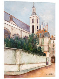 Acrylglasbild Kirche Notre-Dame des Blancs-Manteaux, Paris, 1911 - Maurice Utrillo