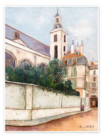 Wandbild Kirche Notre-Dame des Blancs-Manteaux, Paris, 1911 - Maurice Utrillo