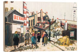 Holzbild La Maison Bernot, 1924 - Maurice Utrillo