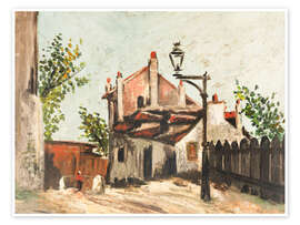 Wandbild Rue du Mont-Cenis, 1910 - Maurice Utrillo