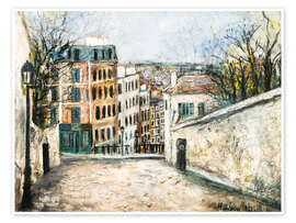 Wandbild Rue du Mont-Cenis, 1914 - Maurice Utrillo