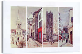 Leinwandbild Ansichten von Montmartre - Maurice Utrillo