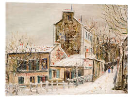Acrylglasbild Le cabaret Lapin agile à Montmartre - Maurice Utrillo