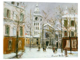 Acrylglasbild Rue du Mont-Cenis, à Montmartre