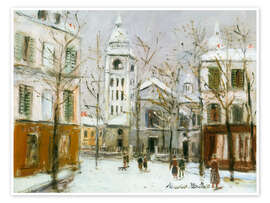 Wandbild Rue du Mont-Cenis, à Montmartre - Maurice Utrillo