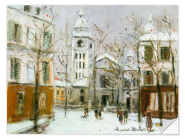 Wandsticker Rue du Mont-Cenis, à Montmartre