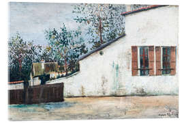 Tableau en verre acrylique Berlioz's House, 1914 - Maurice Utrillo