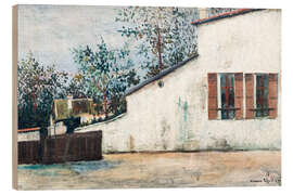 Holzbild Berlioz' Haus, 1914 - Maurice Utrillo